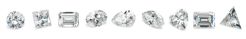 Nine most common diamond shapes