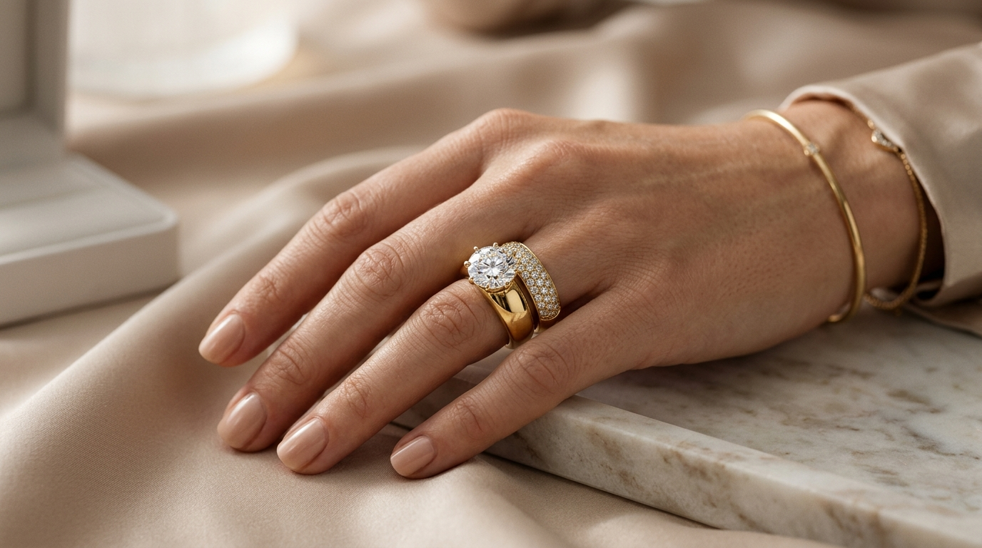Trending Styles: Thick-Band Engagement Rings