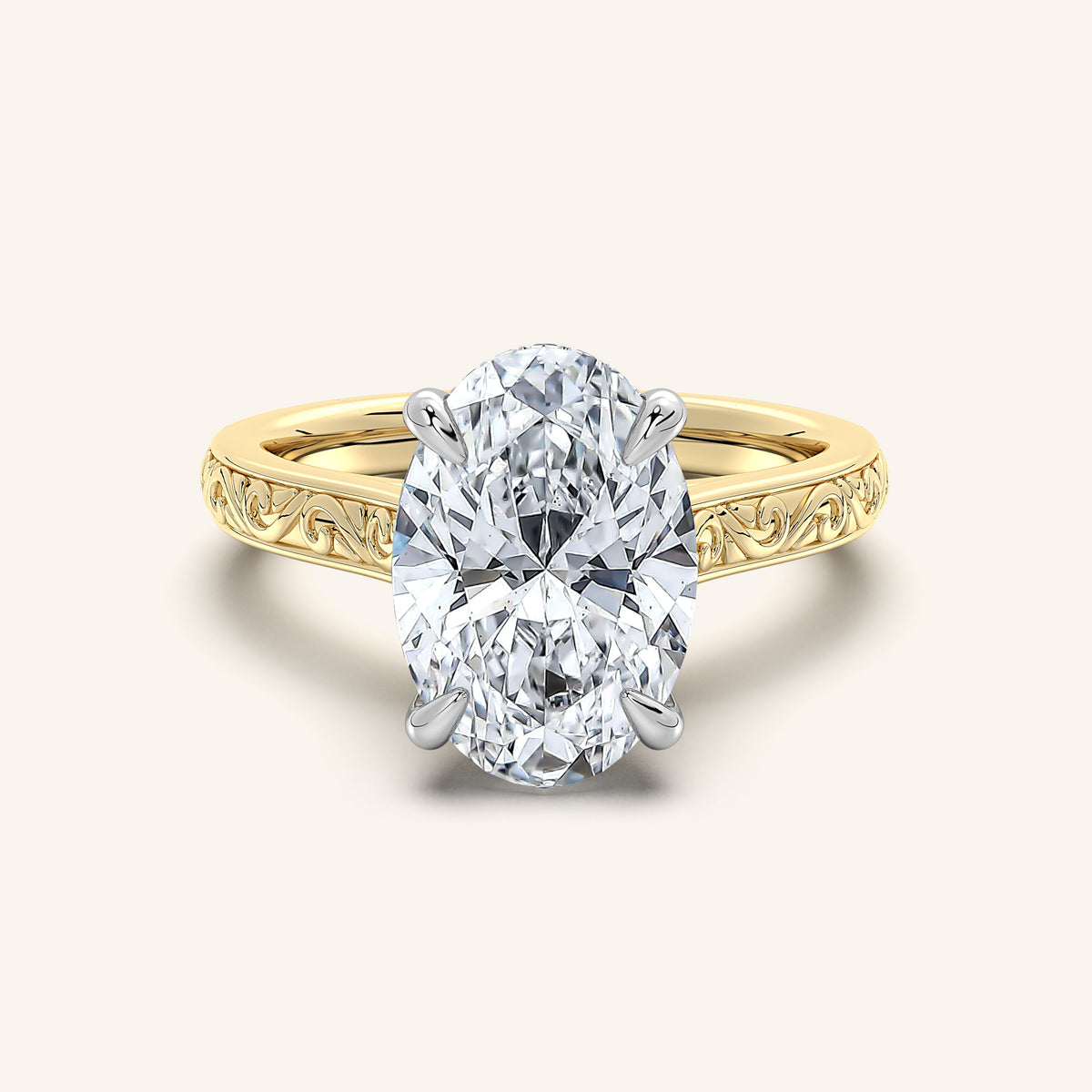 Two-Tone Engagement Rings
