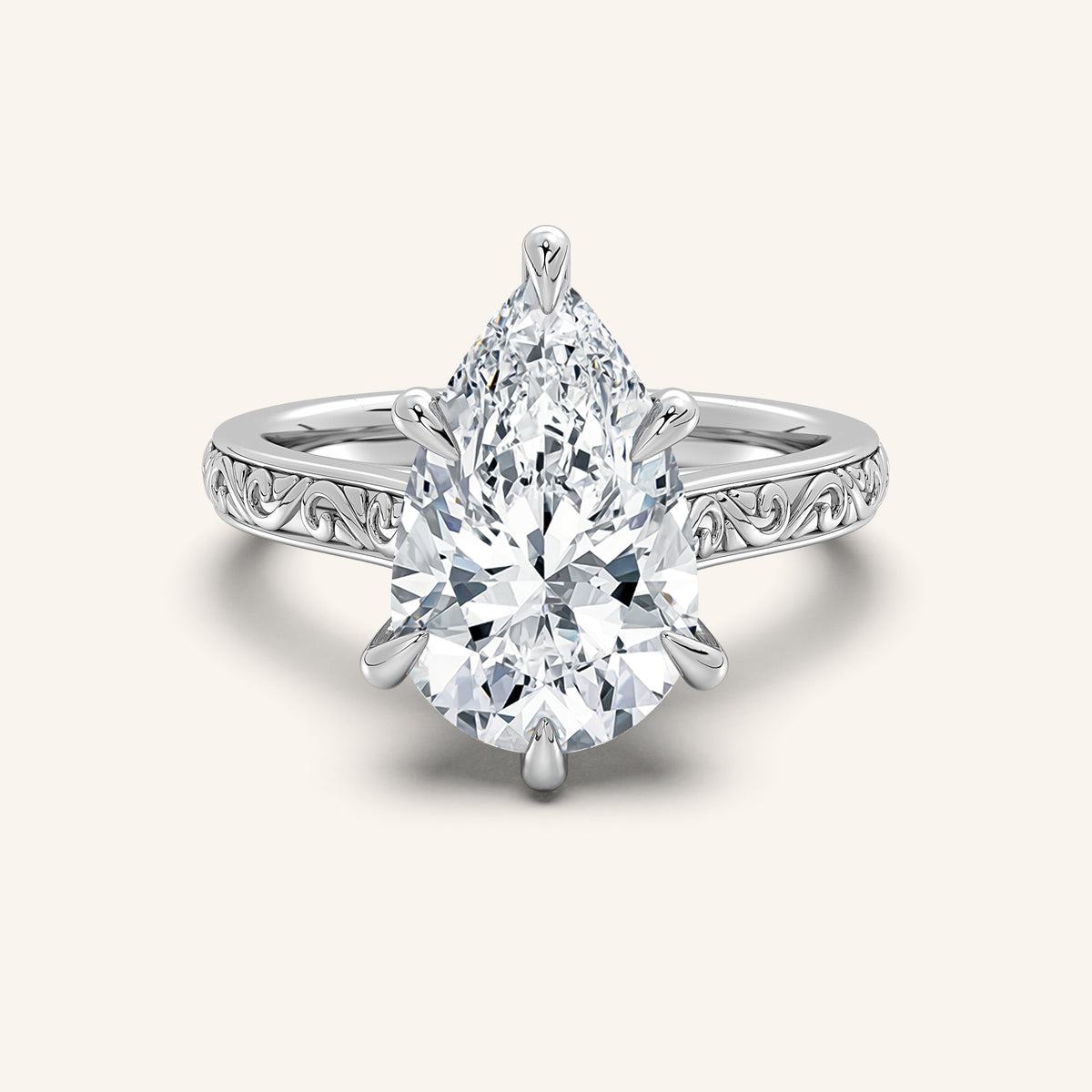 Engraved Engagement Rings
