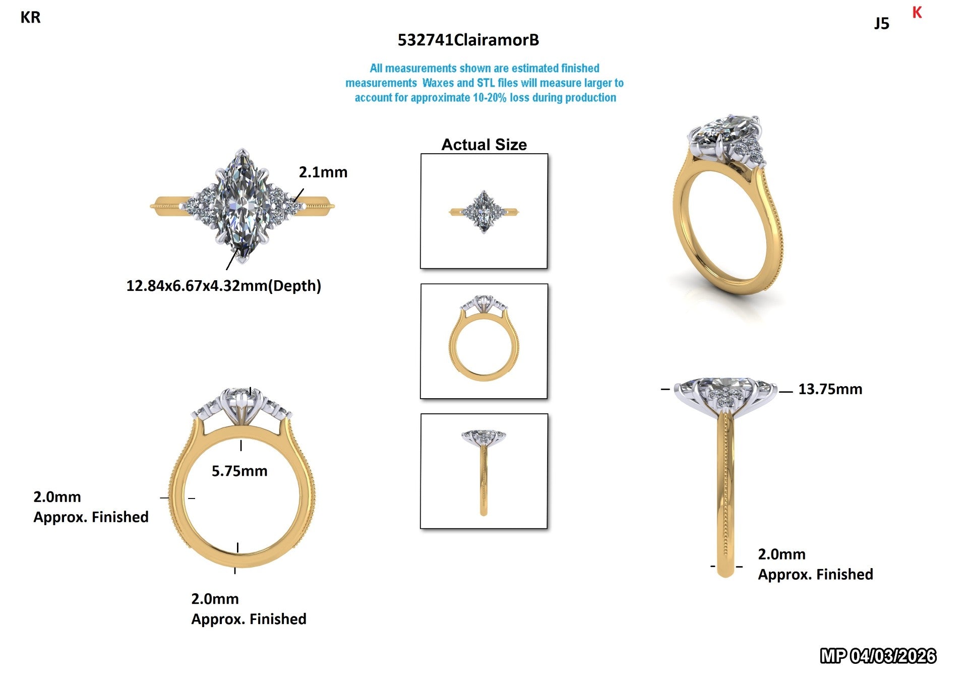 Rebekah G Custom Engagement Ring