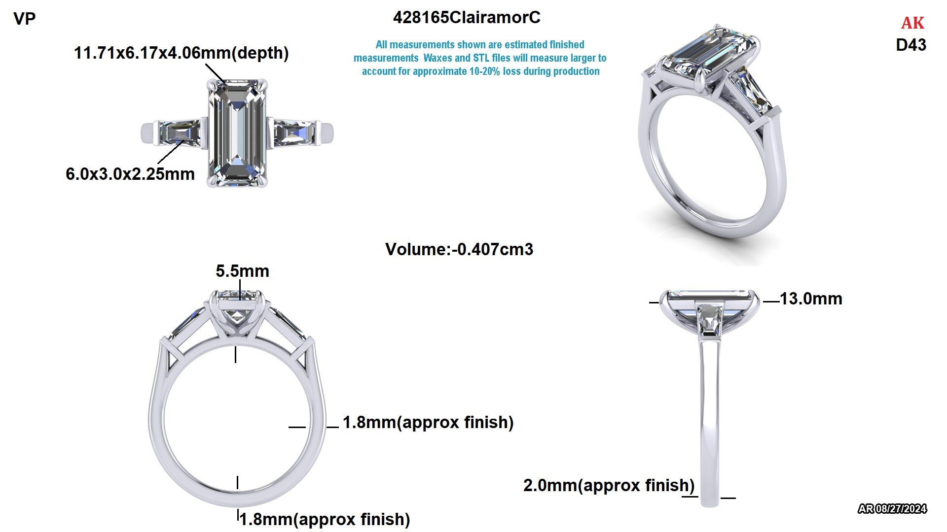David G. Custom Engagement Ring