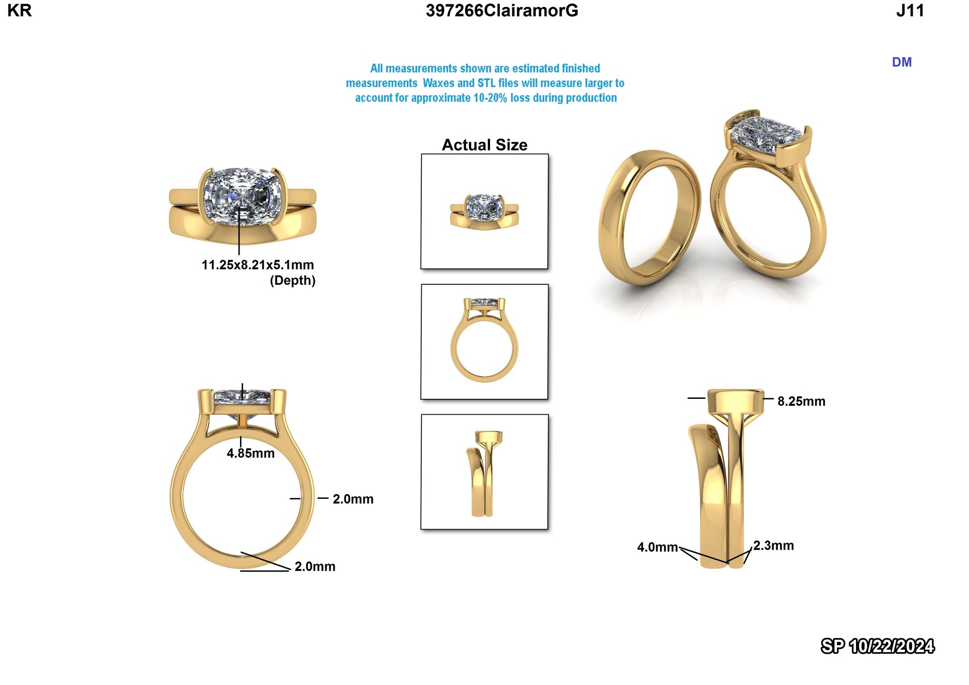 Ellen Custom Wedding Band