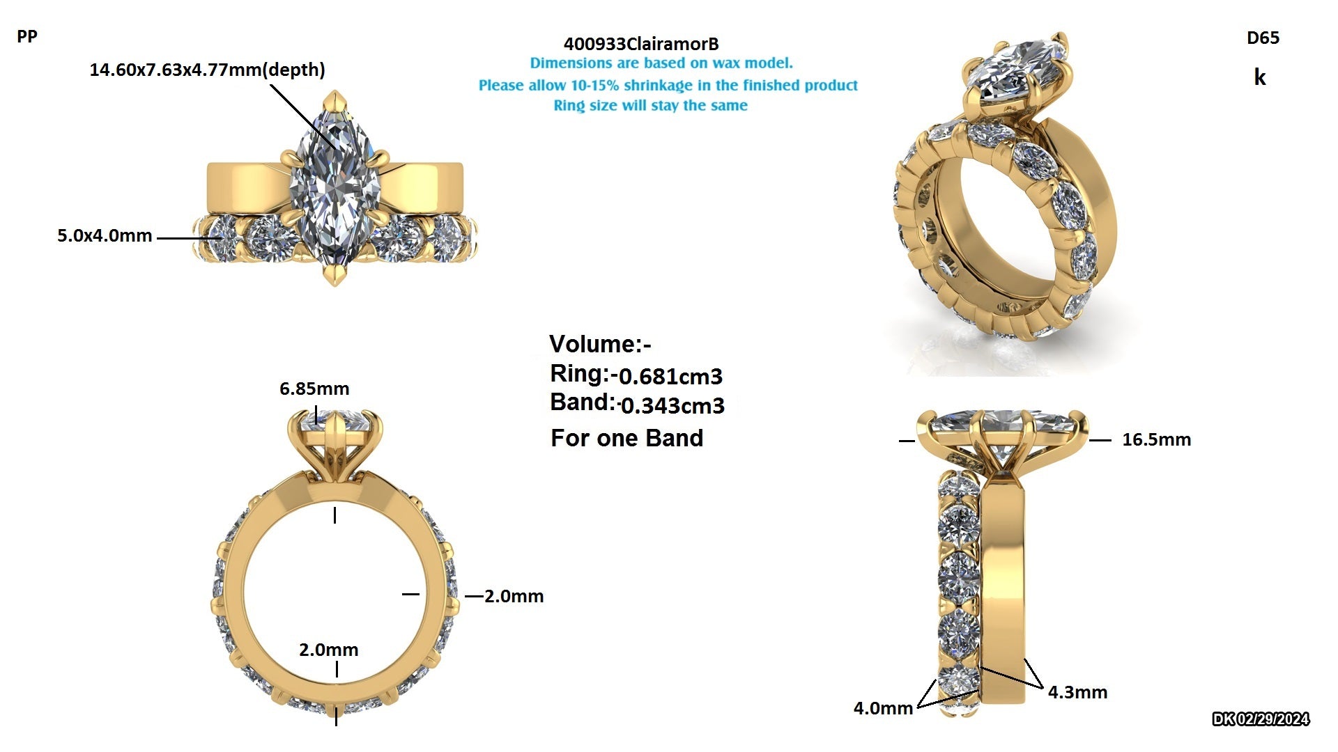 Andrew W. Custom Wedding Band