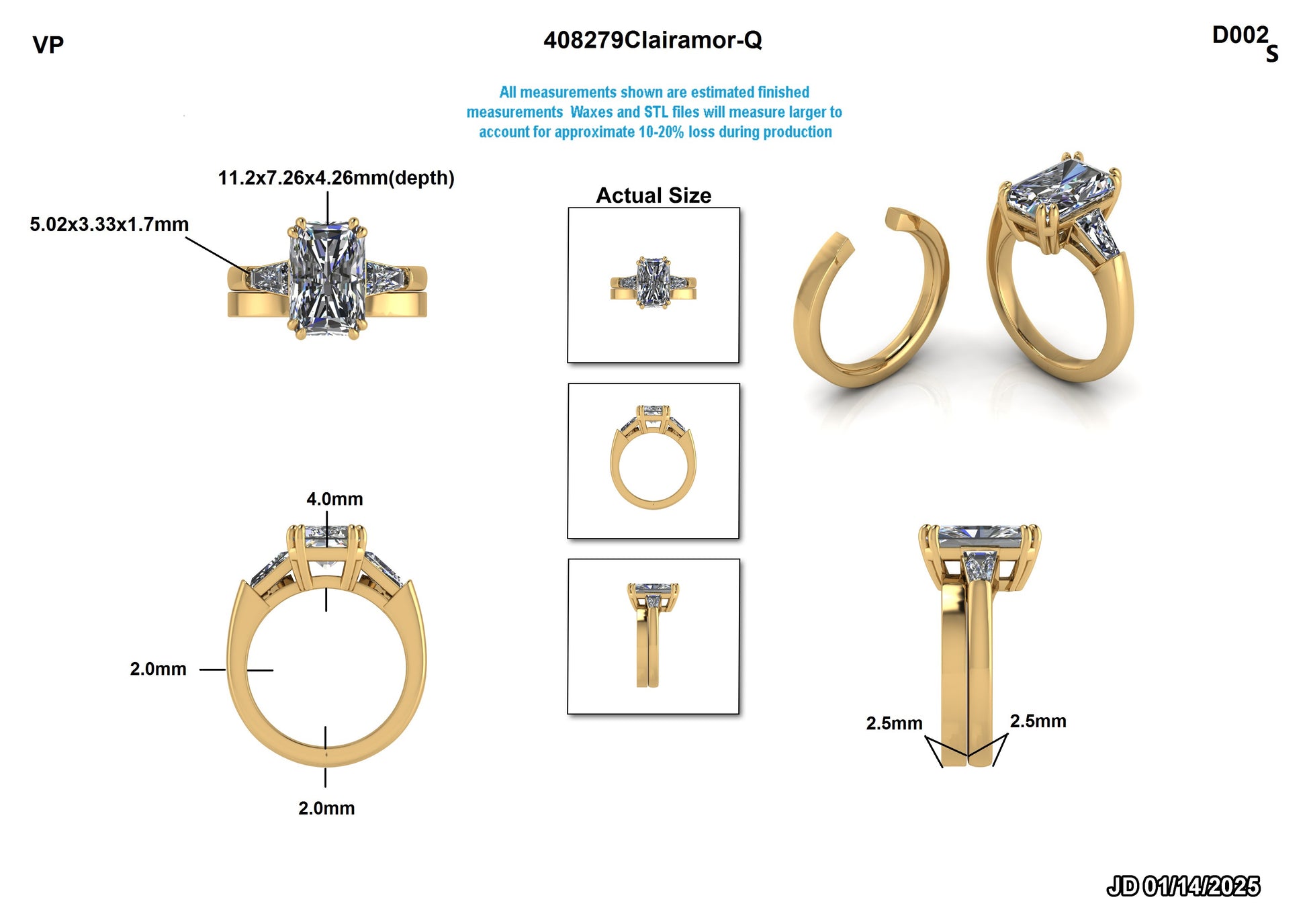 Haley P. Custom Wedding Ring