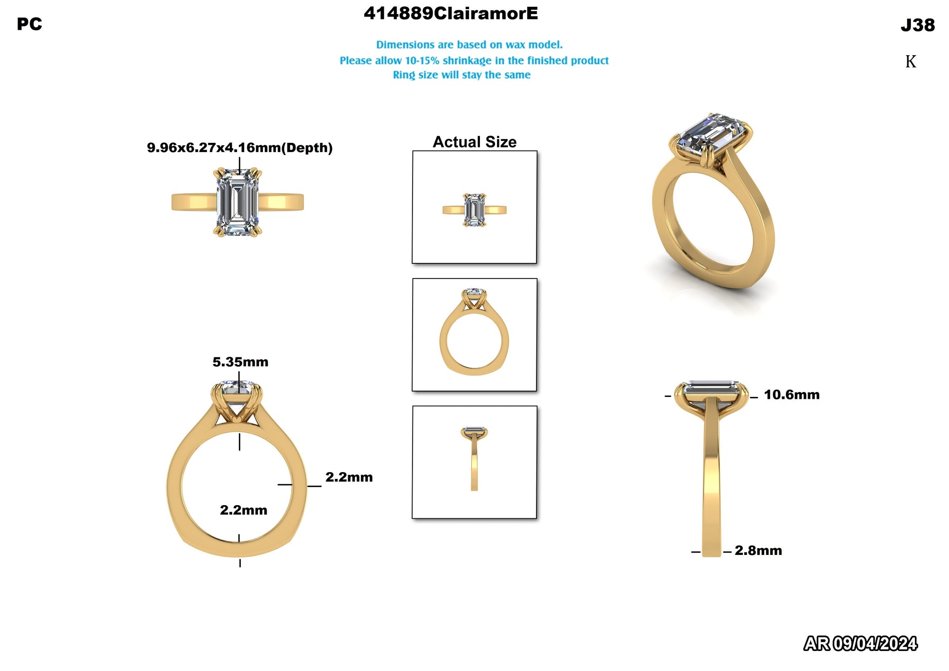 Courtney Heier Custom Engagement Ring