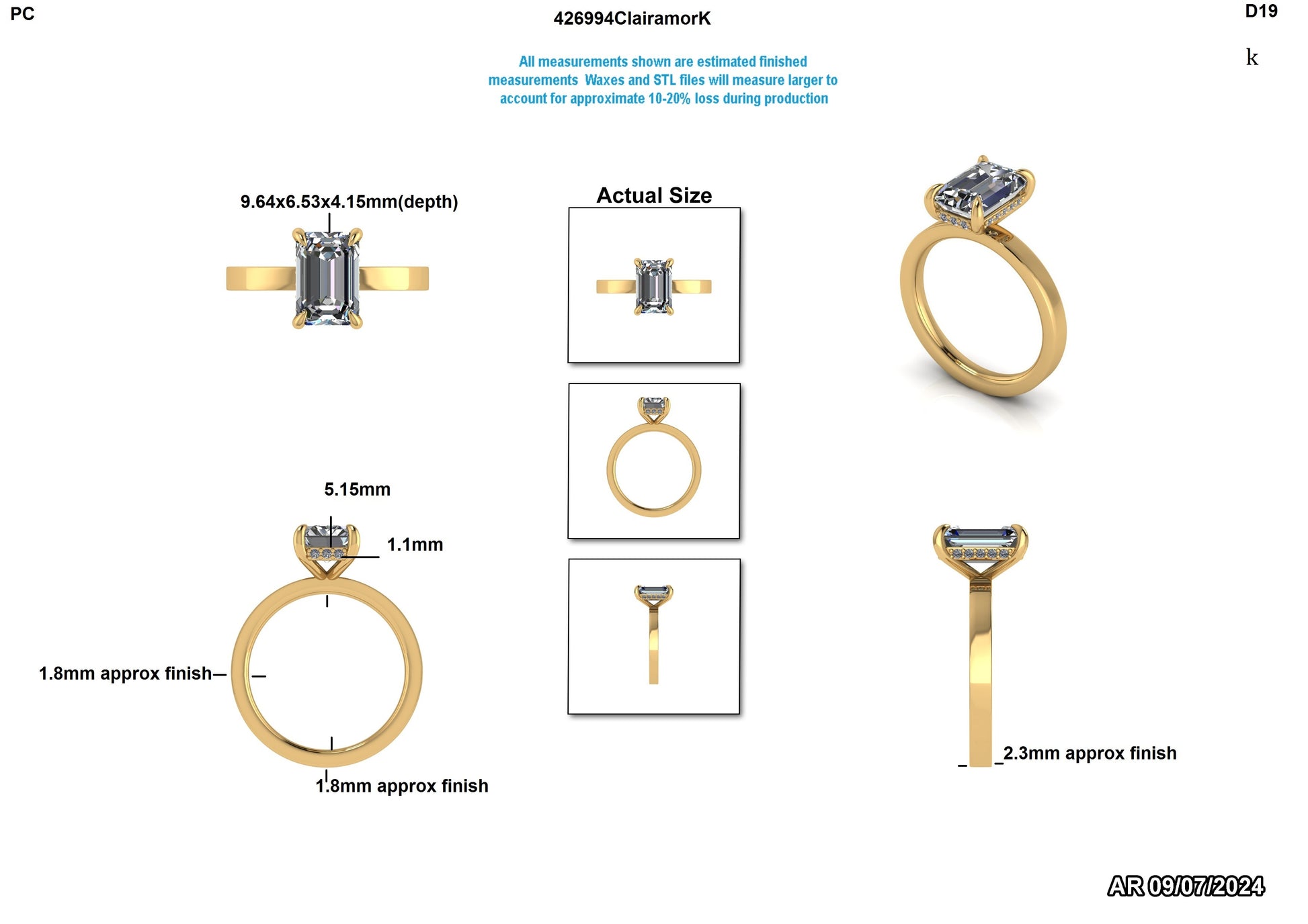 Ashlee Q. Custom Engagement Ring
