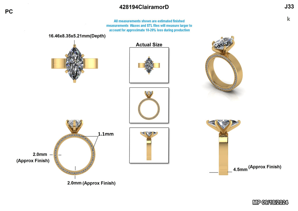 Micaela R. Custom Engagement Ring