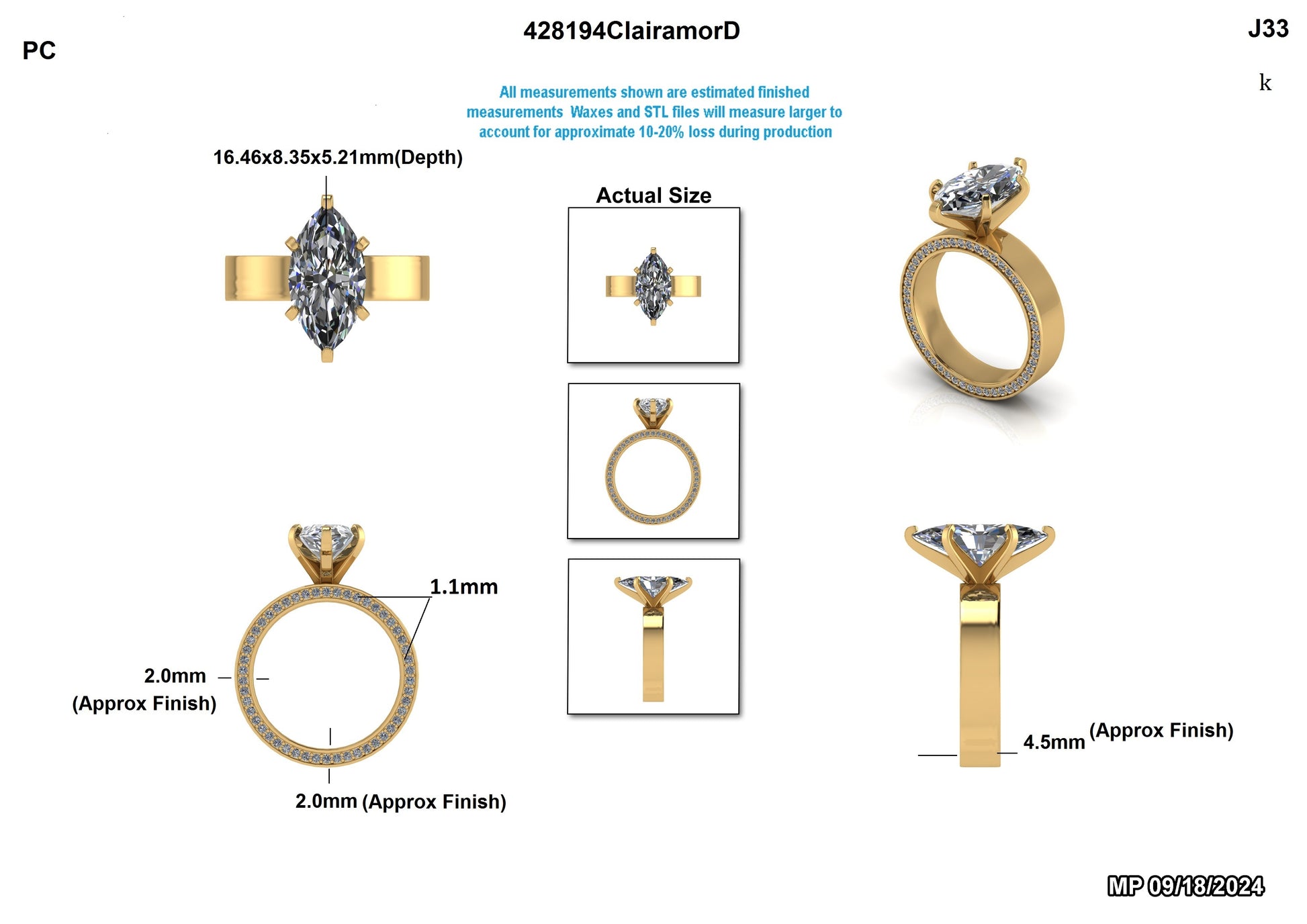 Micaela R. Custom Engagement Ring