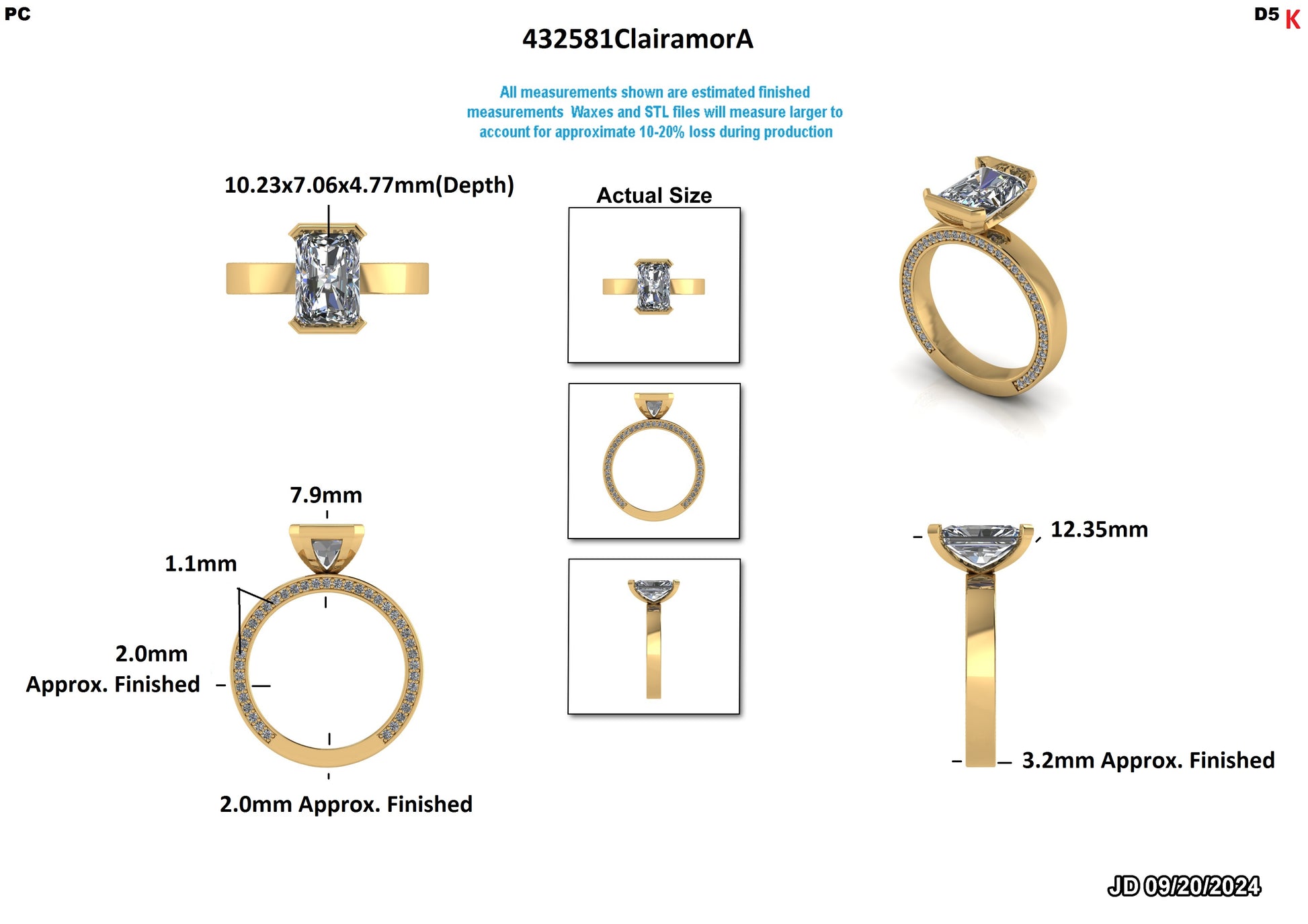 Servando B. Custom Engagement Ring (3ct - 3.55ct)