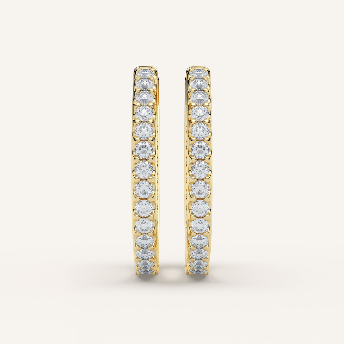 Inside-Out Diamond Hoop Earrings — 0.63 CTW in 14k Yellow Gold (view 1)