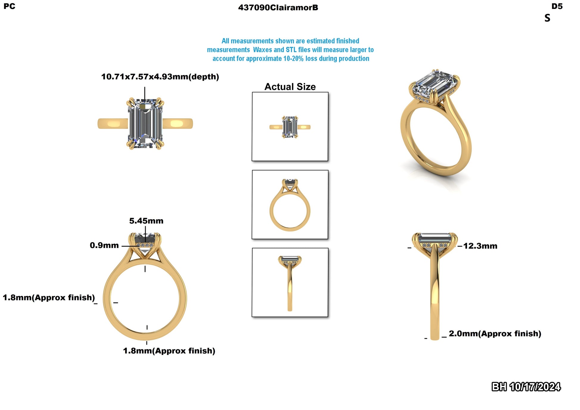 Adrian E. Custom Engagement Ring (1/2)