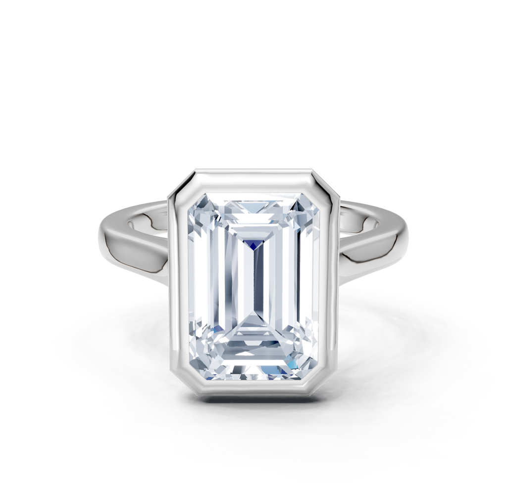 Image for Cathedral Bezel Set Engagement Ring | Platinum