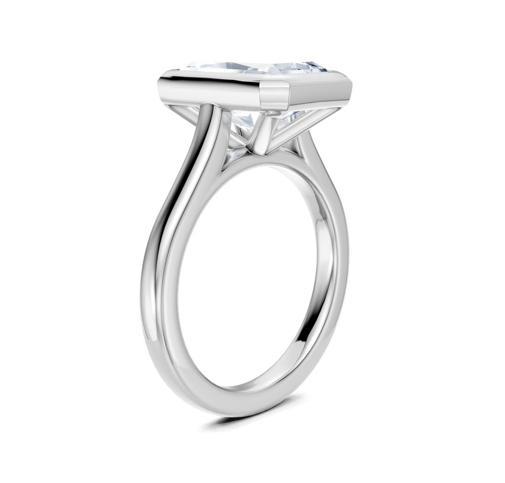 Image for Cathedral Bezel Set Engagement Ring | Platinum