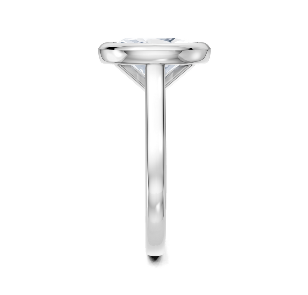 Image for Cathedral Bezel Set Engagement Ring | Platinum