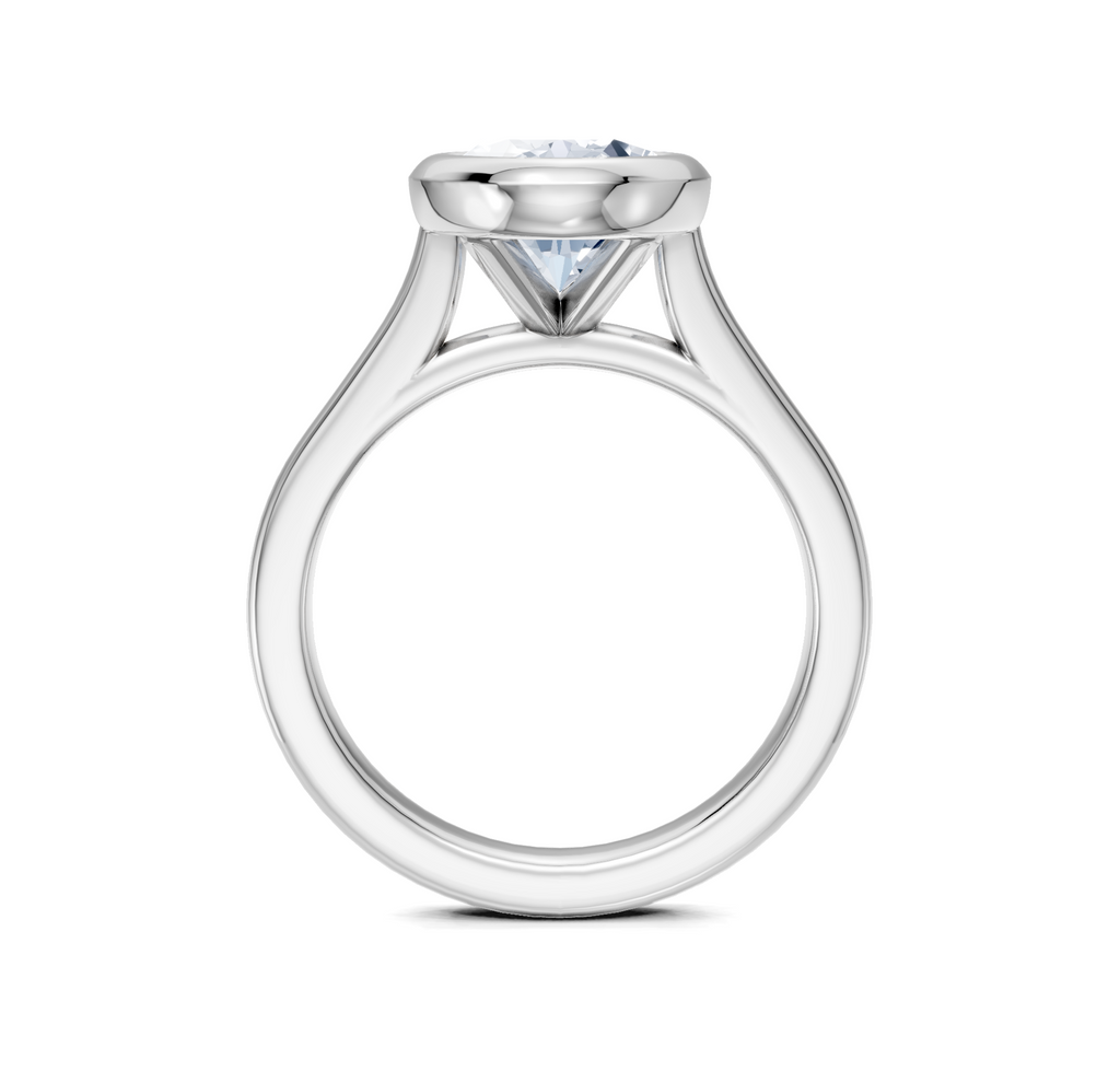 Image for Cathedral Bezel Set Engagement Ring | Platinum