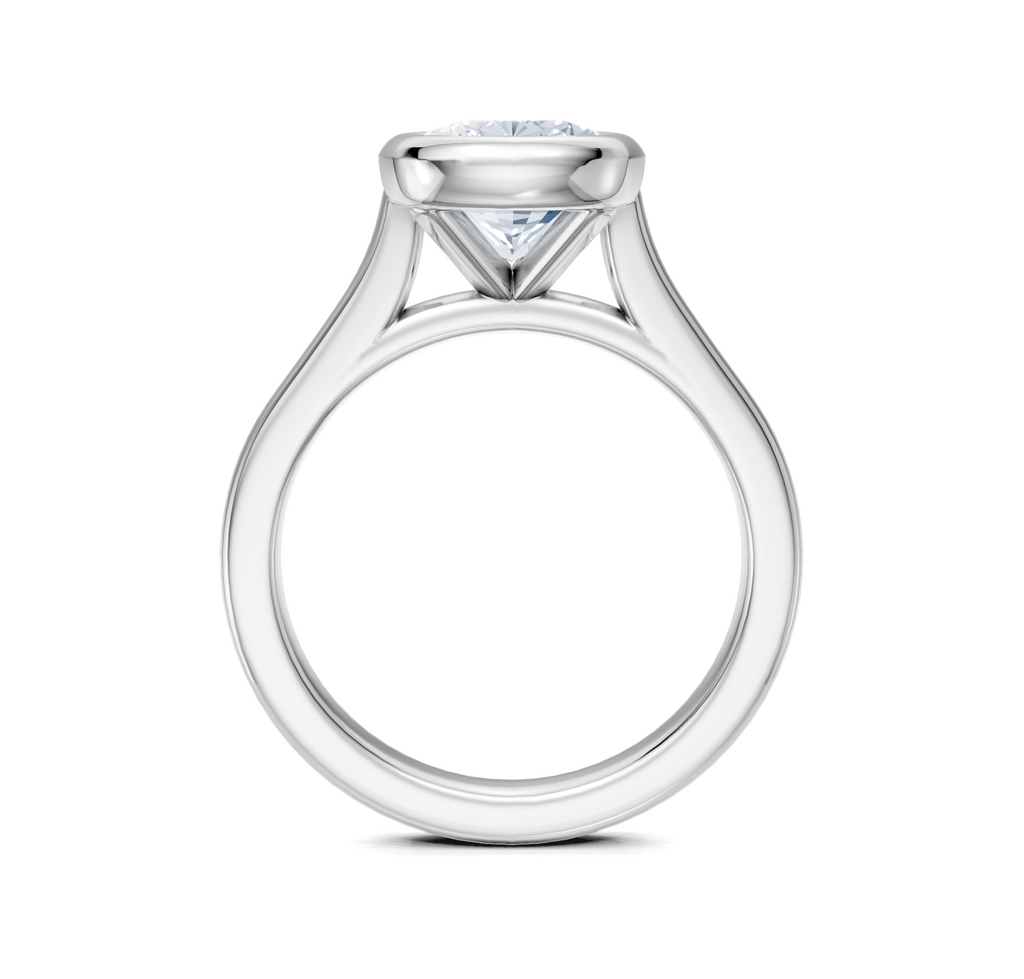 Image for Cathedral Bezel Set Engagement Ring | Platinum