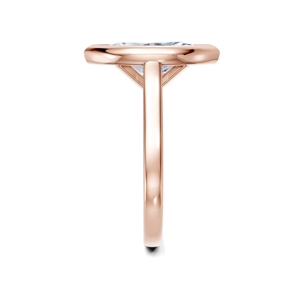 Image for Cathedral Bezel Set Engagement Ring | 18k Rose Gold