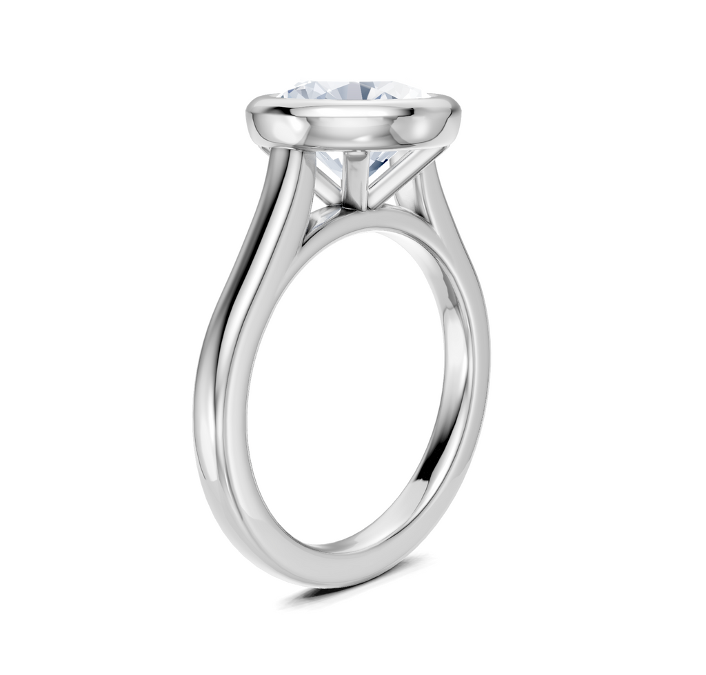 Image for Cathedral Bezel Set Engagement Ring | Platinum