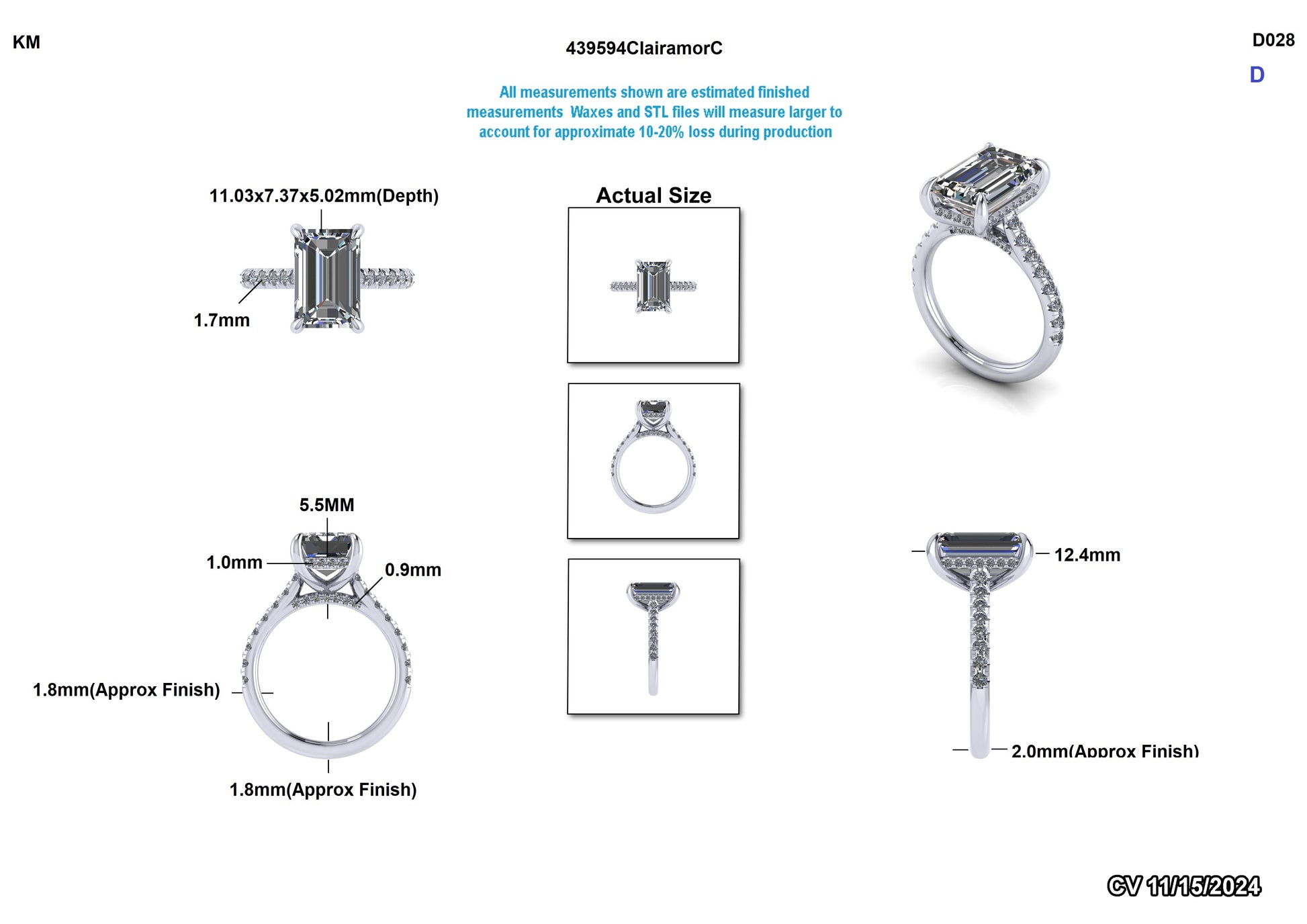 Angelie R. Custom Engagement Ring Design