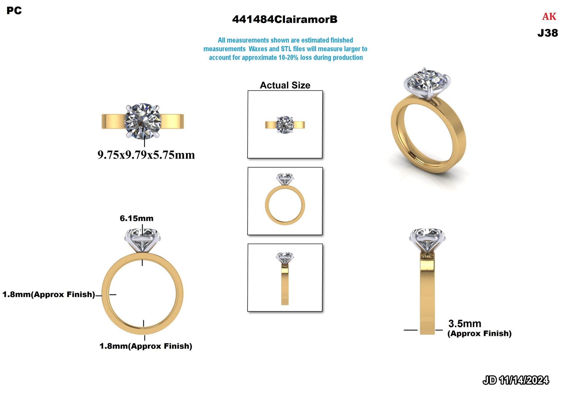 Ashely A. Custom Anniversary Ring Design