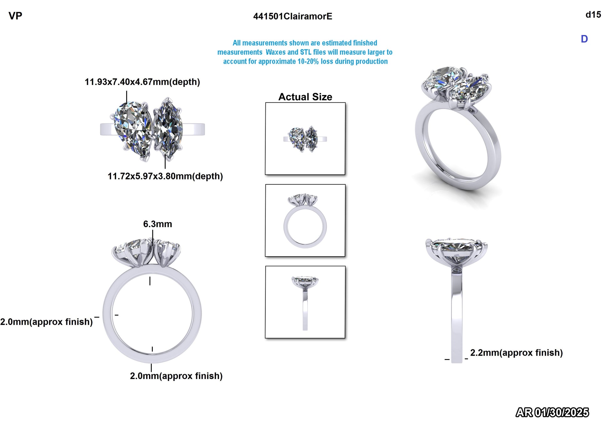 Trey F. Custom Engagement Ring #2