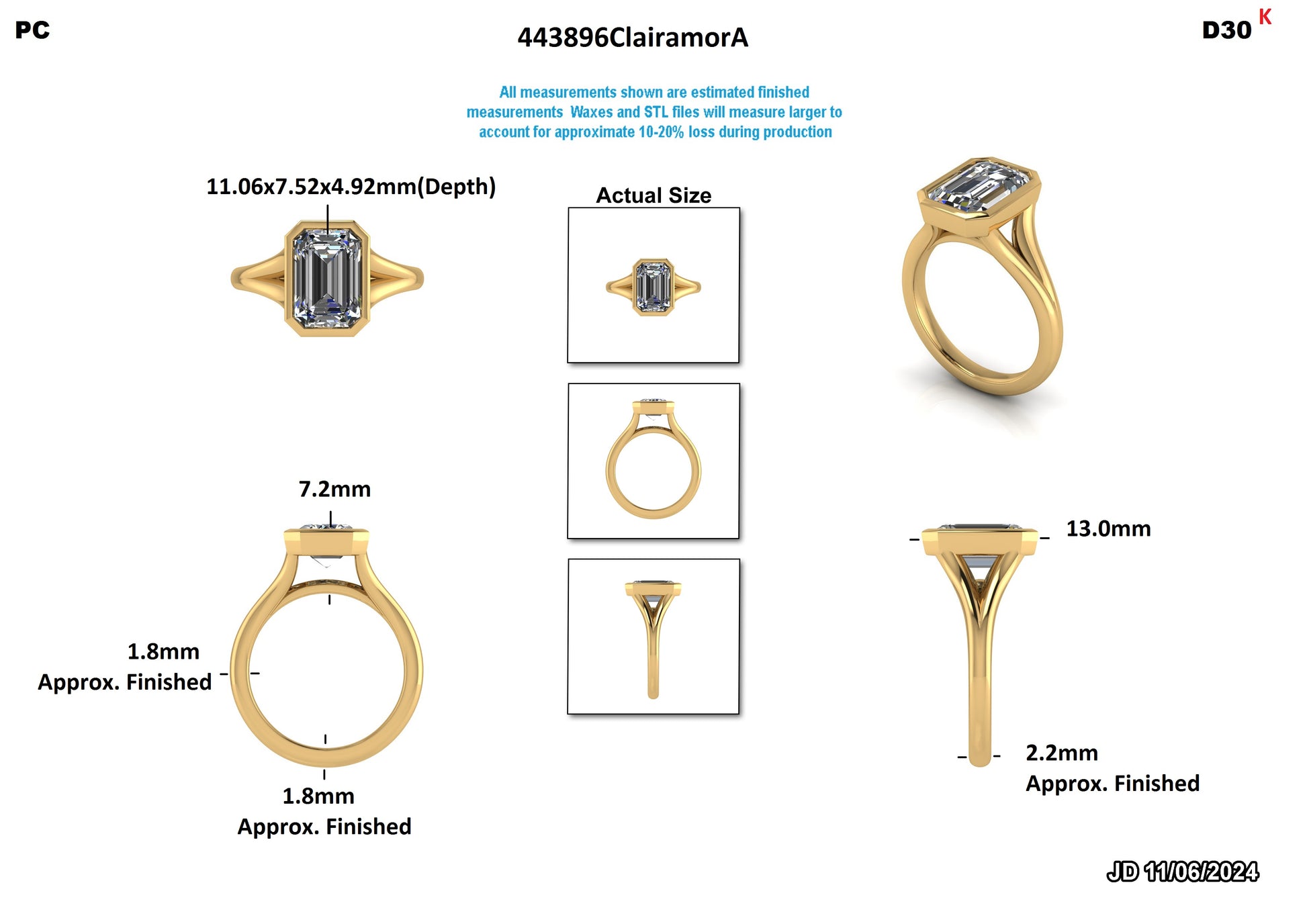Ronaldo P. Custom Engagement Ring