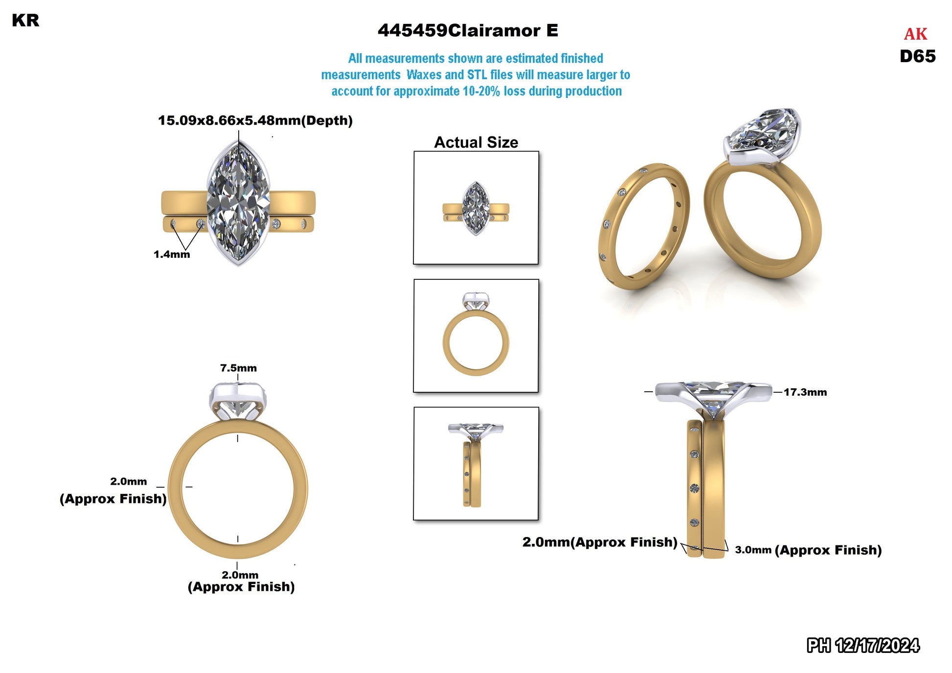 Michelle W. Custom Wedding Set