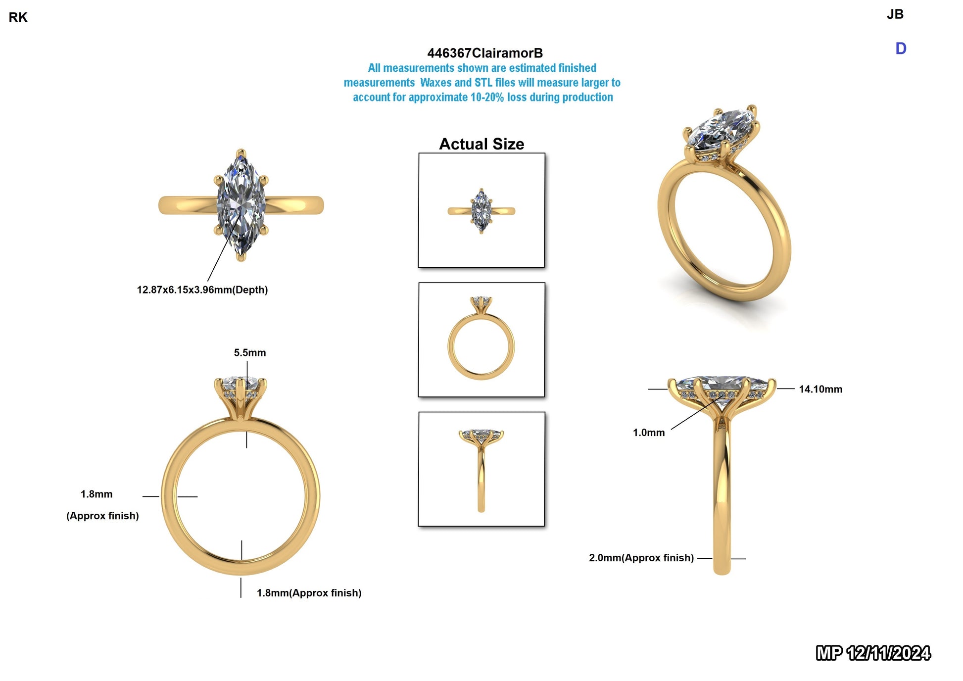 Adrian C. Custom Engagement Ring