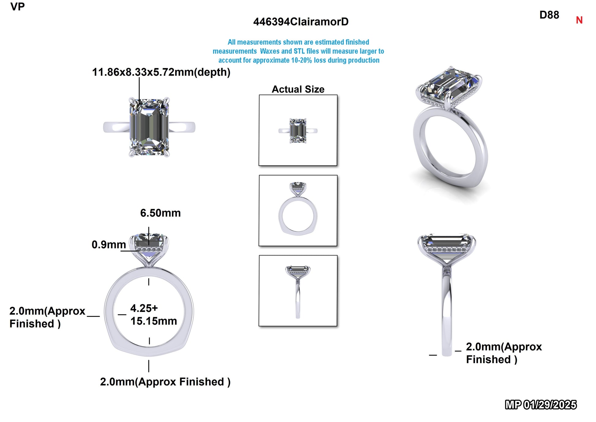 Antoine H. Custom Engagement RIng