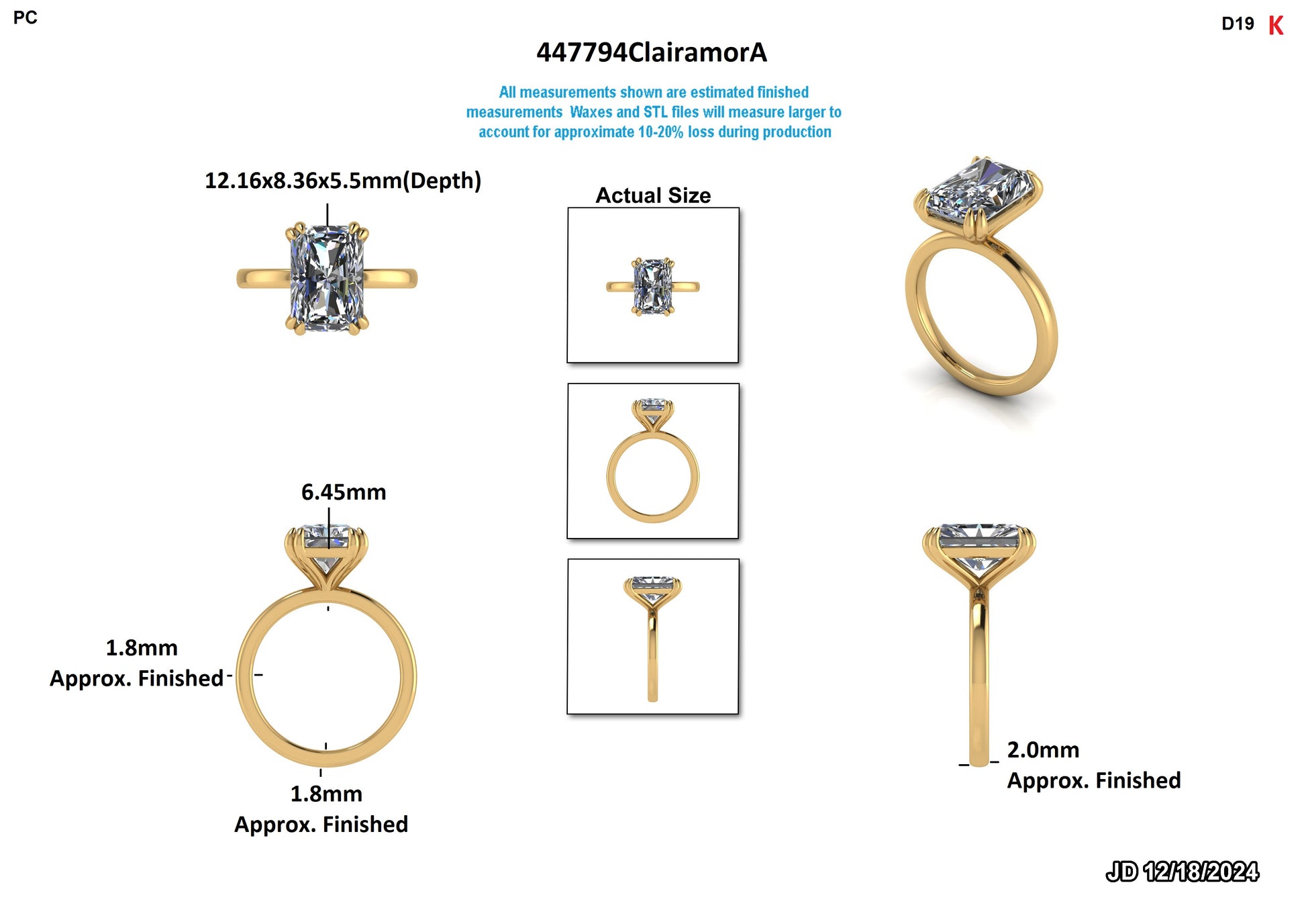 Esmeralda R. Custom Engagement Ring