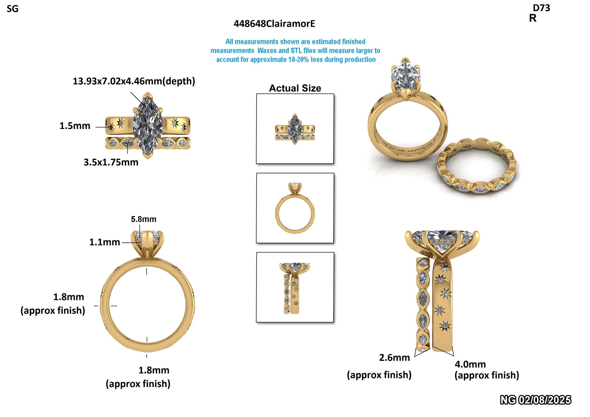Brandon W. Custom Wedding Set
