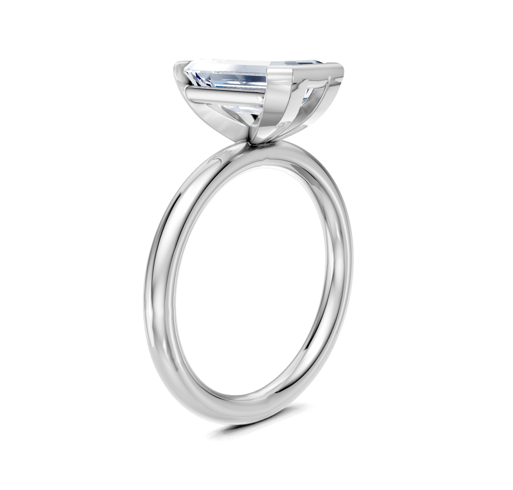 Image for Half Bezel Engagement Ring | Platinum