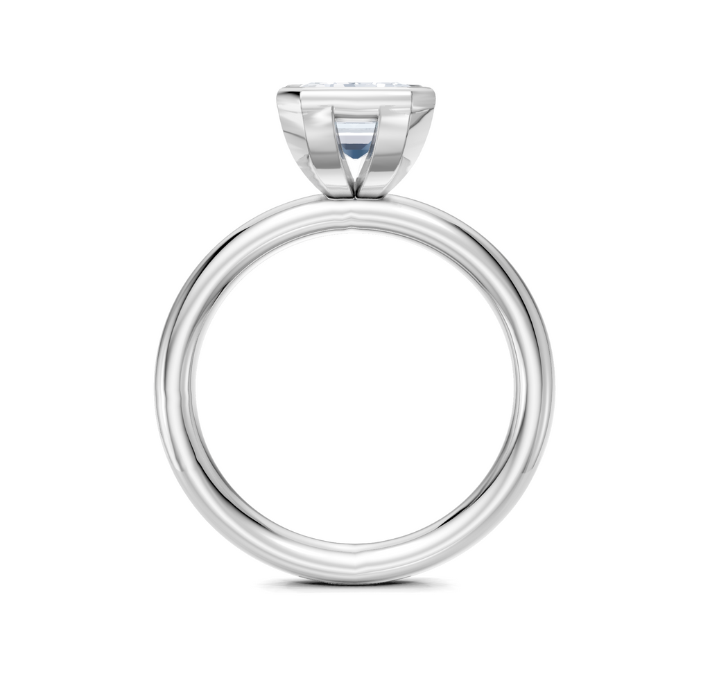 Image for Half Bezel Engagement Ring | Platinum