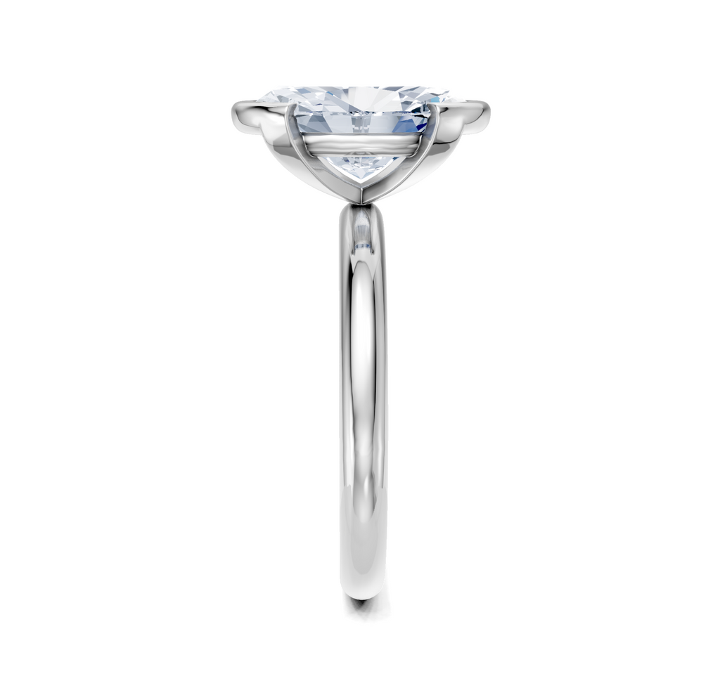 Image for Half Bezel Engagement Ring | Platinum