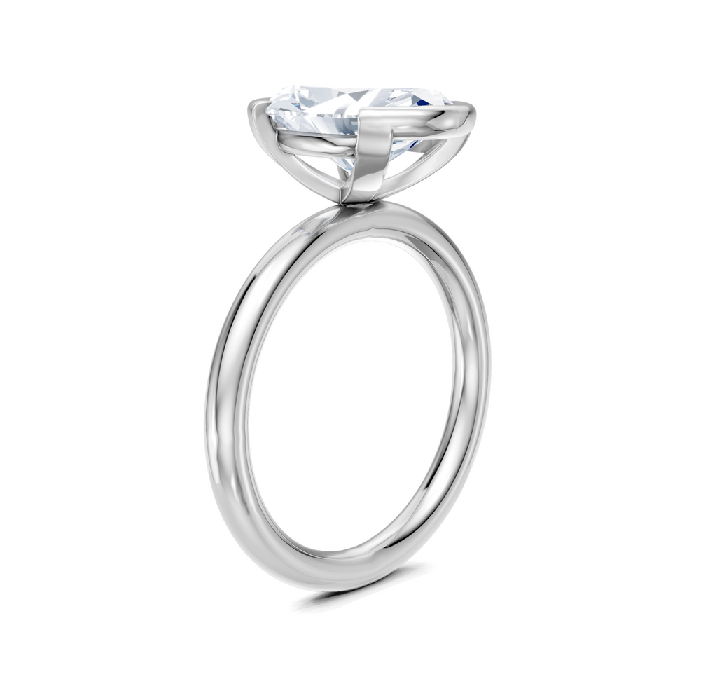 Image for Half Bezel Engagement Ring | Platinum