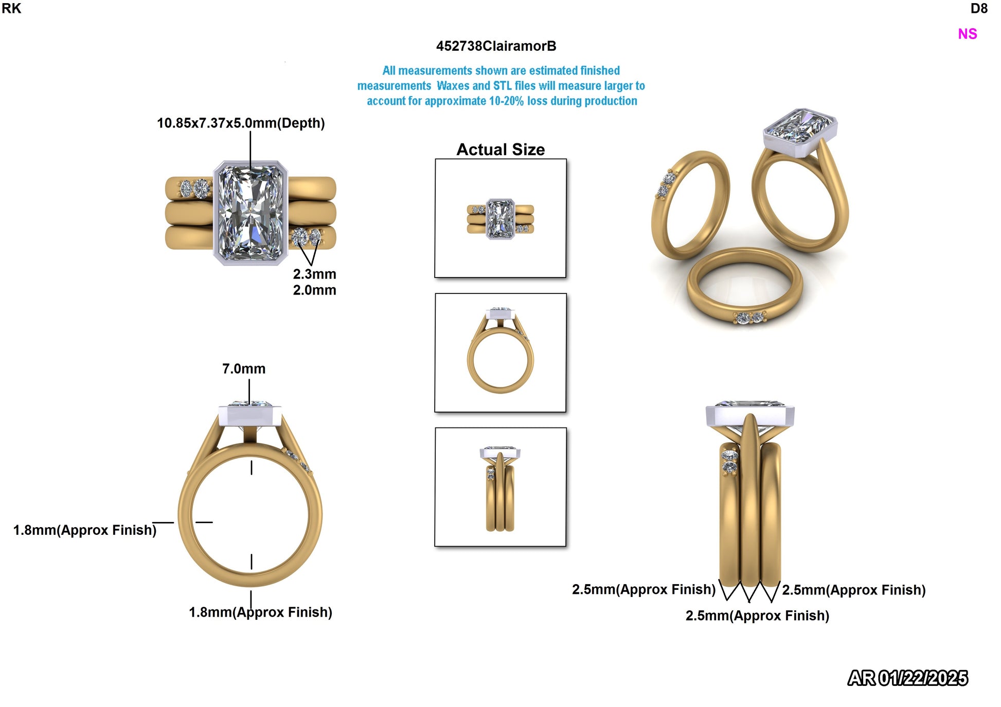 Keli L. Custom Wedding Set