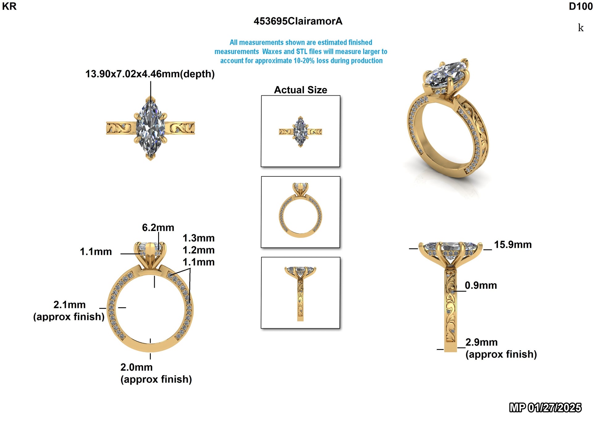 Adriana C. Custom Engagement Ring