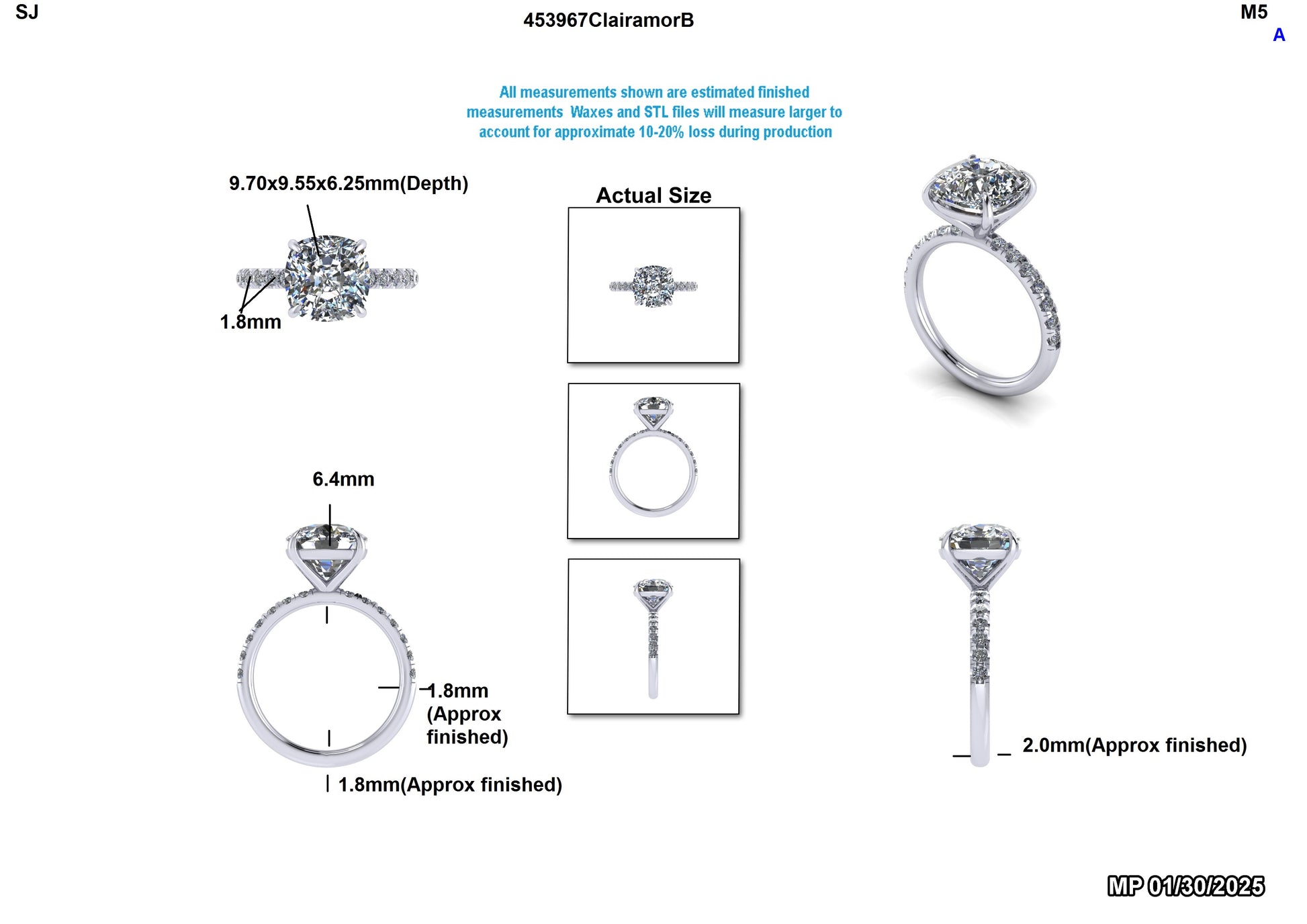 Lauren K. Custom Engagement RIng