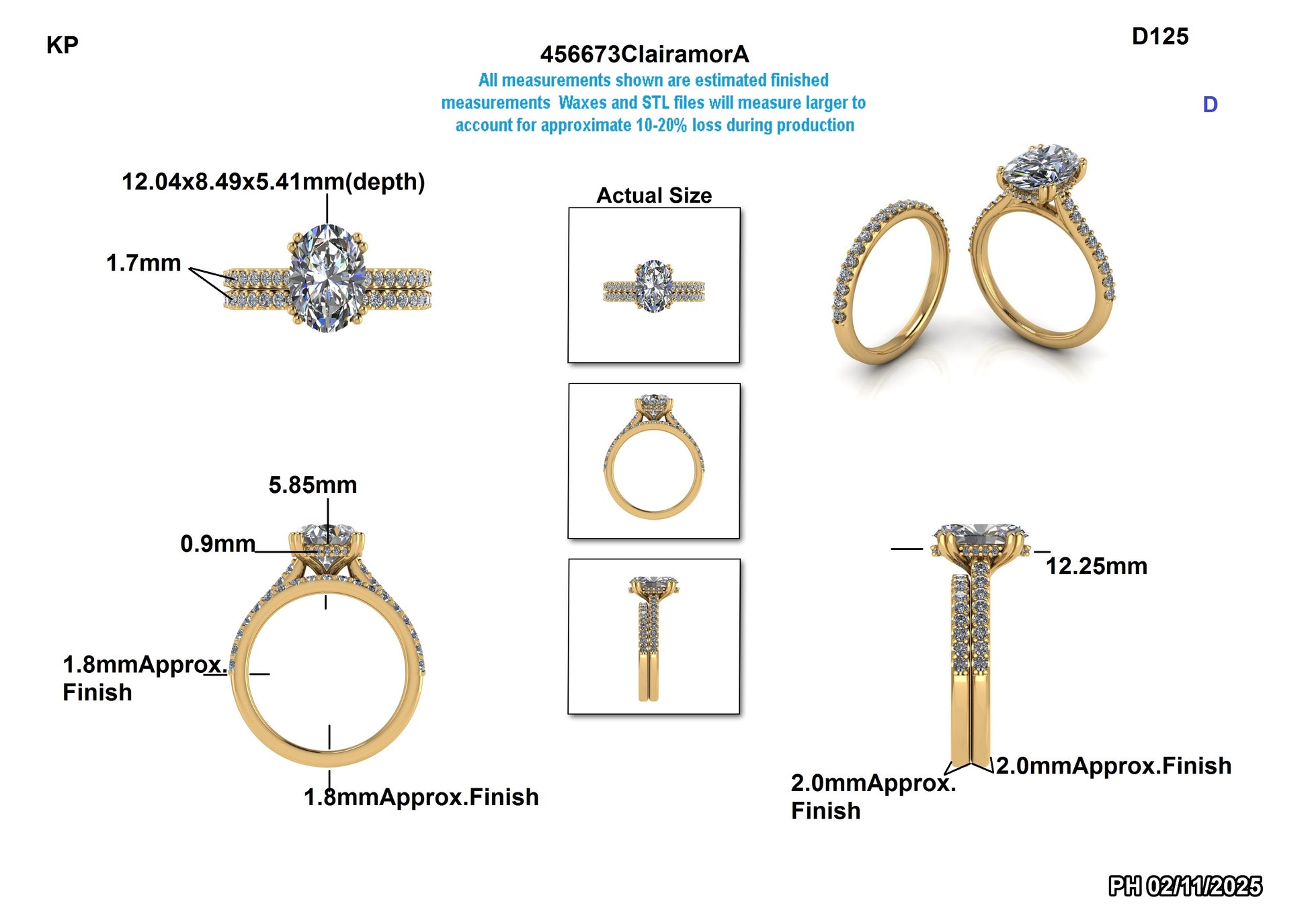 Adrianna C. Custom Wedding Set