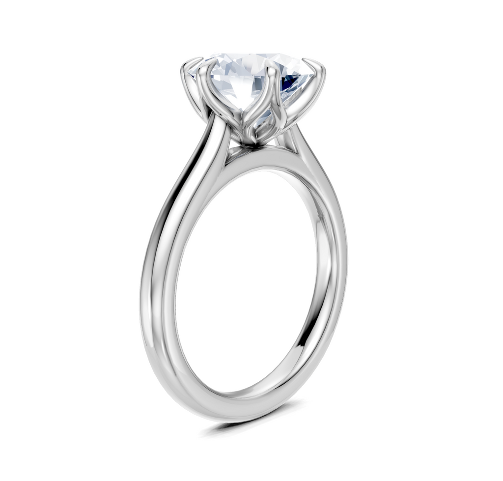 Image for Tulip Style Cathedral | 14k White Gold
