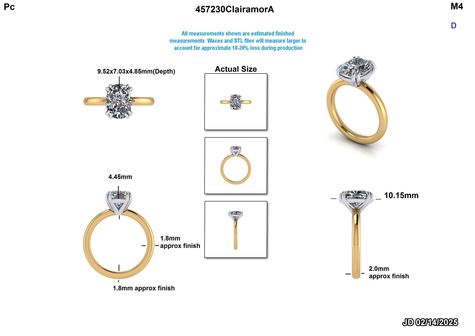 Wei J. T. Custom Engagement Ring
