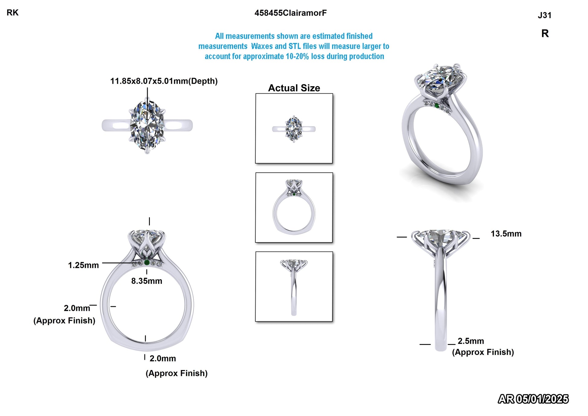 Amanda H. Custom Engagement Ring