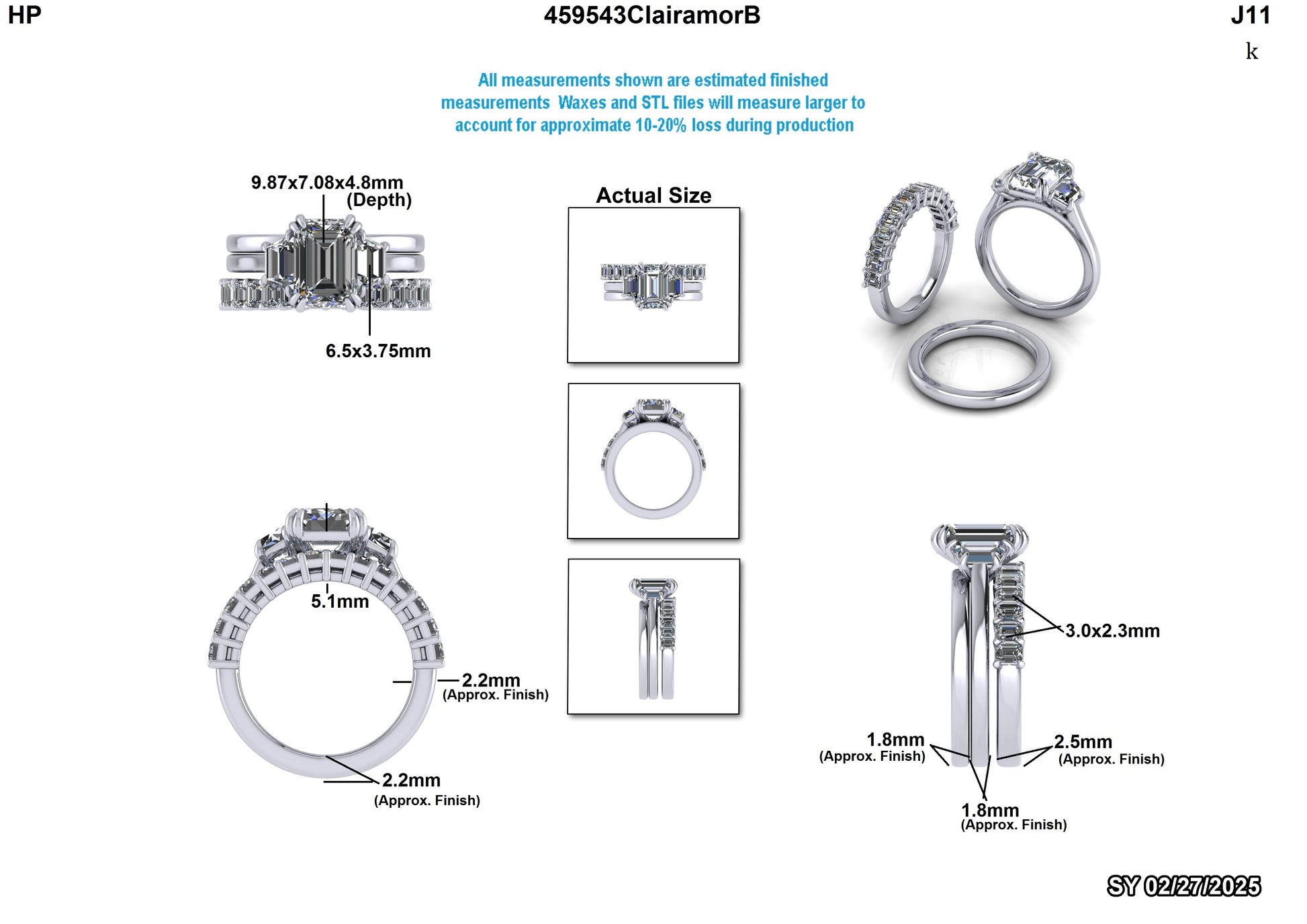 Adriana G. Custom Wedding Set