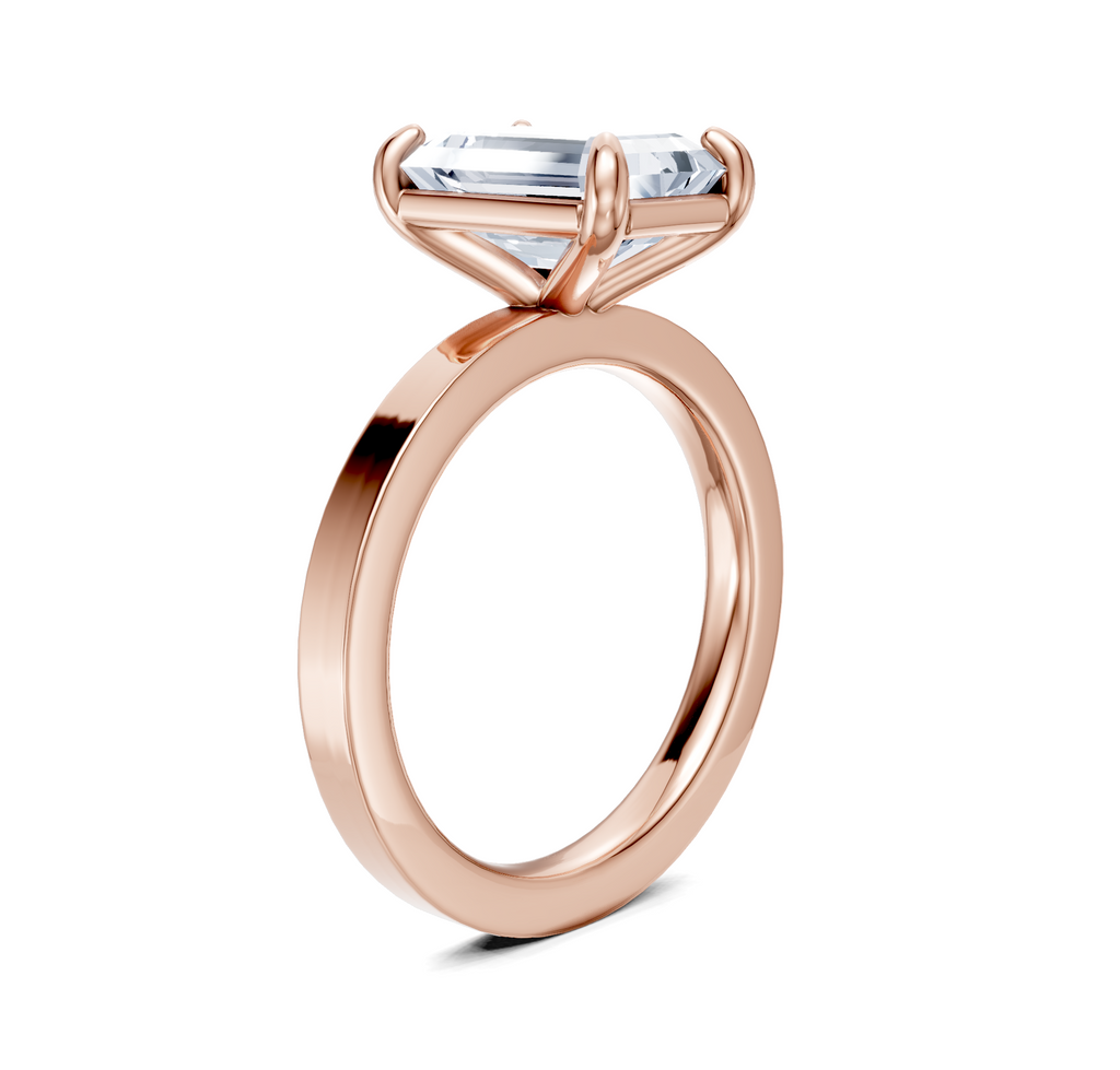 Image for Petite Square Shank | 18k Rose Gold