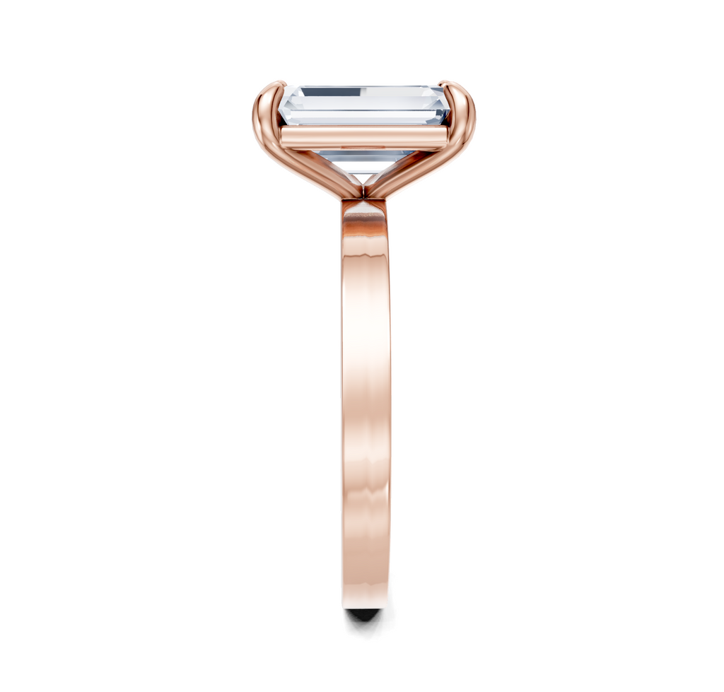 Image for Petite Square Shank | 18k Rose Gold