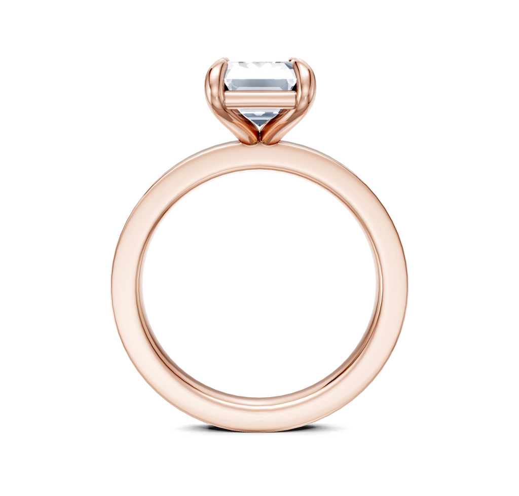 Image for Petite Square Shank | 18k Rose Gold