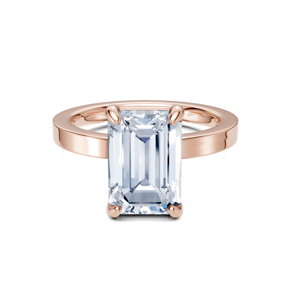 Image for Petite Square Shank | 18k Rose Gold