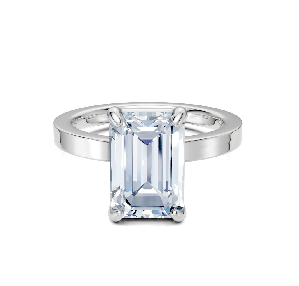 Image for Petite Square Shank | 14k White Gold