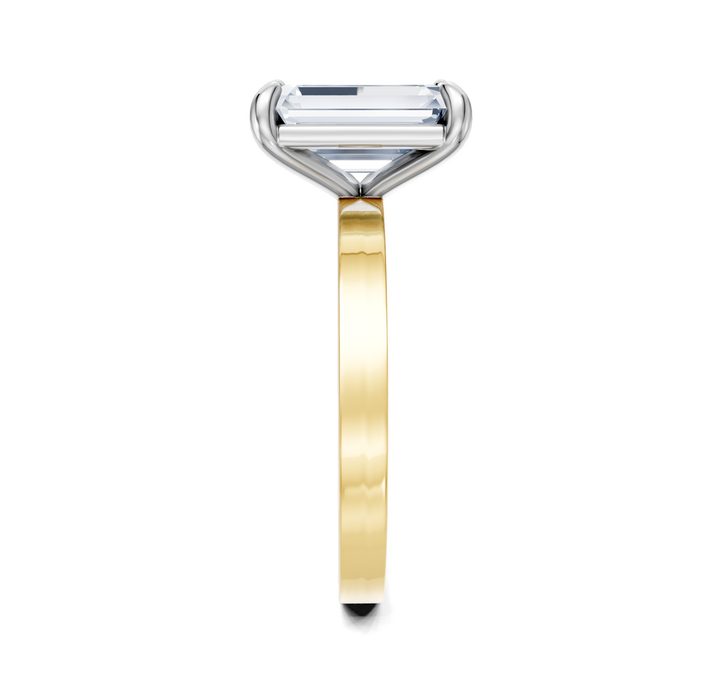 Image for Petite Square Shank | 18k Two Tone